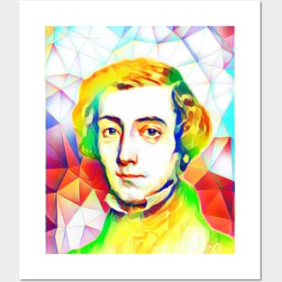 Alexis de Tocqueville Colourful Portrait | Alexis de Tocqueville Artwork 11 Posters and Art